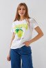 Футболка з принтом жіноча LAWA P-WB02386 XS Білий shop (2000991057661)