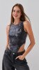 Боді з візерунком жіночий LAWA WTC02443 XS Сірий shop (2888000011374)