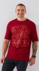 Футболка з принтом чоловіча LAWA P-MB02337 S Бордовий shop (2000999183003)