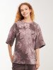 Футболка оверсайз тайдай жіноча LAWA K-WTC02388 XS Коричневий shop (2000999638305)