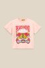 Футболка з принтом для дівчинки LAWA P-GB02305 140 см Рожевий shop (2000990877000)