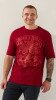 Футболка з принтом чоловіча LAWA P-MB02337 M Бордовий shop (2000999183010)