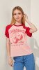 Футболка з принтом для дiвчинки LAWA P-GB02323 134 см Рожевий shop (2000999239229)