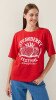 Футболка з принтом Strawberry жіноча  LAWA P-WB02392 XS Червоний shop (2000999215278)