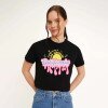 Футболка з принтом жіноча LAWA P-WB02387 XL Чорний shop (2000991069787)