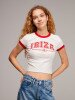 Футболка з принтом жіноча LAWA P-WT02316 S Молочно-червоний shop (2000999667244)