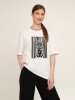 Футболка з принтом жіноча LAWA CTM P-WB02308 Zebra XS Білий shop (2000989893721)