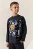 Лонгслів з принтом для хлопчика LAWA P-BB02309 128 см Графітовий shop (2000991042889)