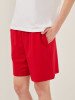 Шорти трикотажні однотонні жіночі LAWA WBC02406 2XL Червоний shop (2000999599880)