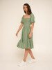 Сукня однотонна жіноча LAWA WTC02382 XS Зелений shop (2000990656230)