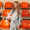 Світшот з принтом для дівчинки LAWA P-GB02317 158 см Блакитний shop (2000991069107)