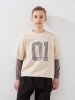 Світшот з принтом для хлопчика LAWA P-BB02339 134 см Бежевий shop (2000999536250)