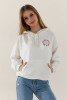 Худі з принтом для дівчинки LAWA P-GB02311 128 см Молочний shop (2000991041561)