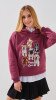 Худі з принтом для дівчинки LAWA P-GB02340 146 см Сливовий shop (2888000026088)