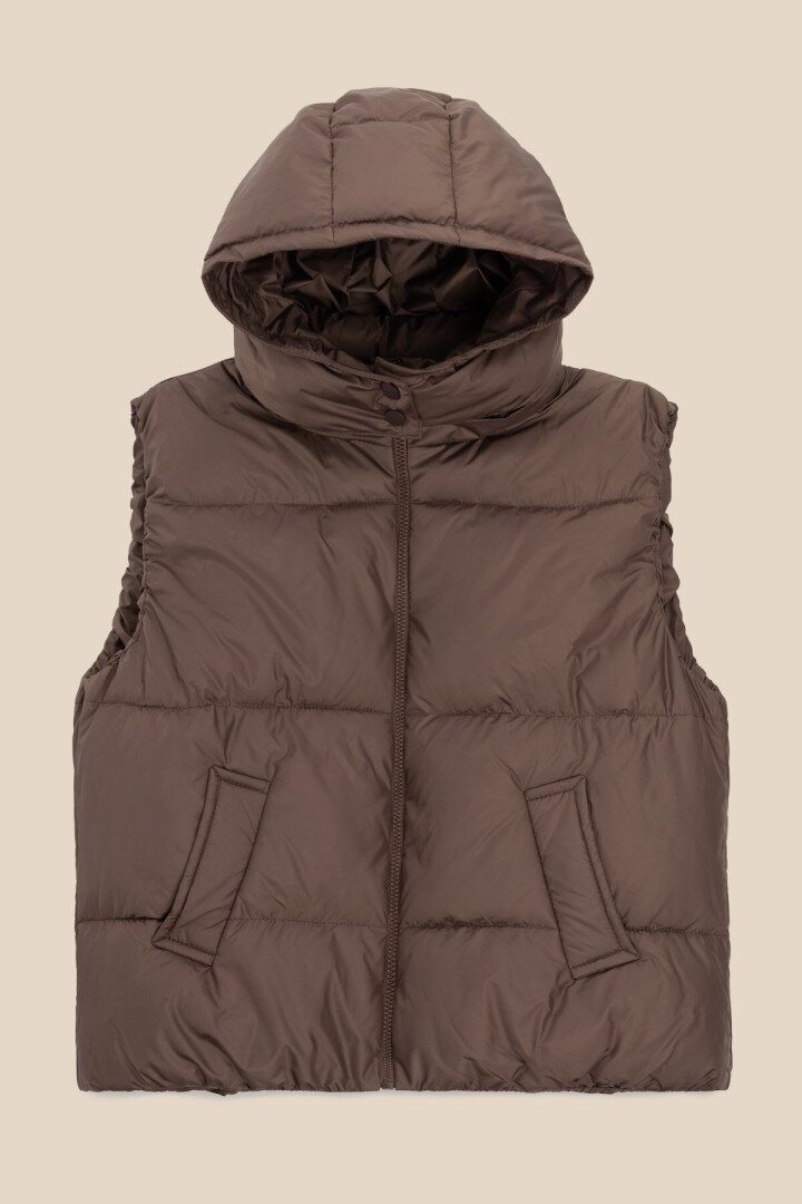 Жилет утеплений для дівчинки LAWA GBC02332 122 см Шоколад shop (2000991035638)