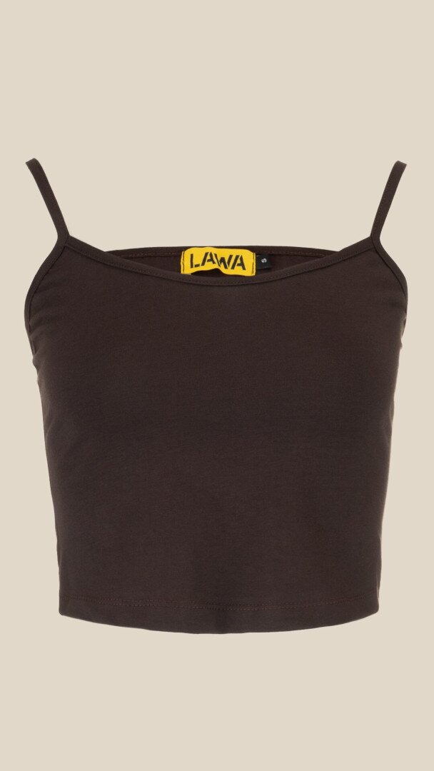 Топ однотонний жіночий LAWA WBC02381 XL Шоколад shop (2000999186783)