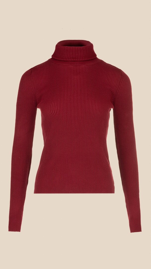 Гольф однотонний жіночий LAWA WBC12262 L/XL Бордовий shop (2000999284229)