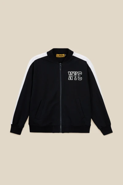 Бомбер з принтом для хлопчика LAWA P-BB02313 122 см Темно-синій shop (2000999153525)