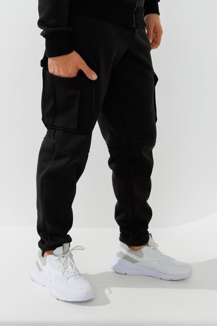 Спортивні штани карго чоловічі LAWA MBC02339 S Чорний shop (2000990878472)