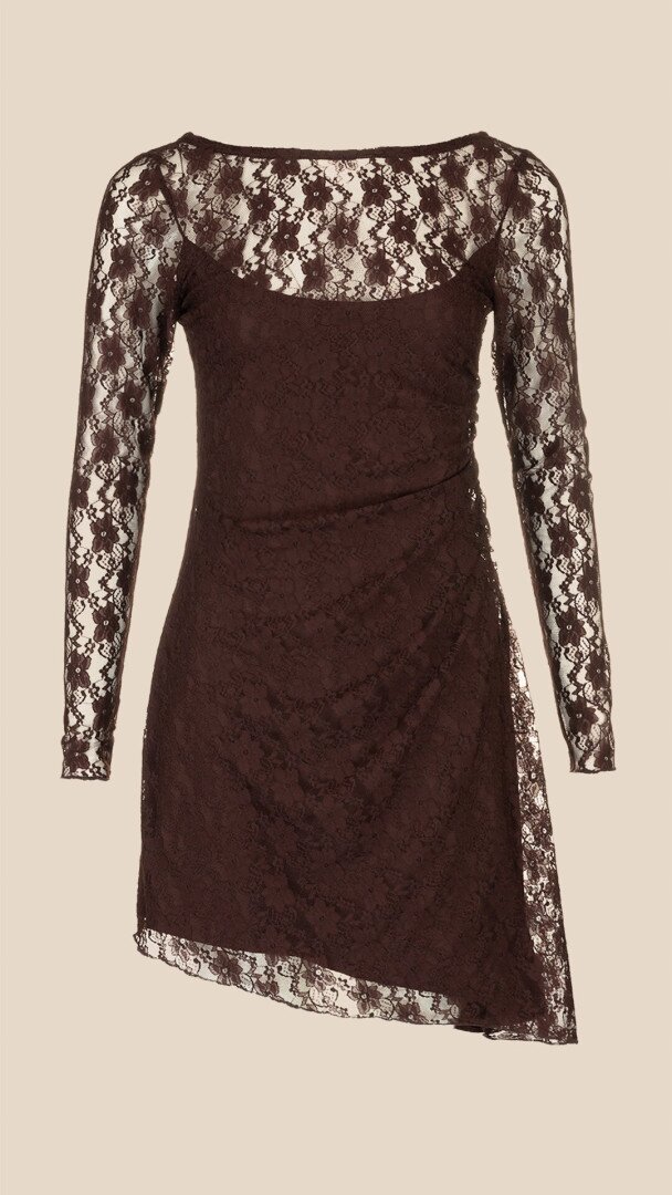 Сукня вечірня однотонна жіноча LAWA WTC02457 XL Коричневий shop (2888000021601)