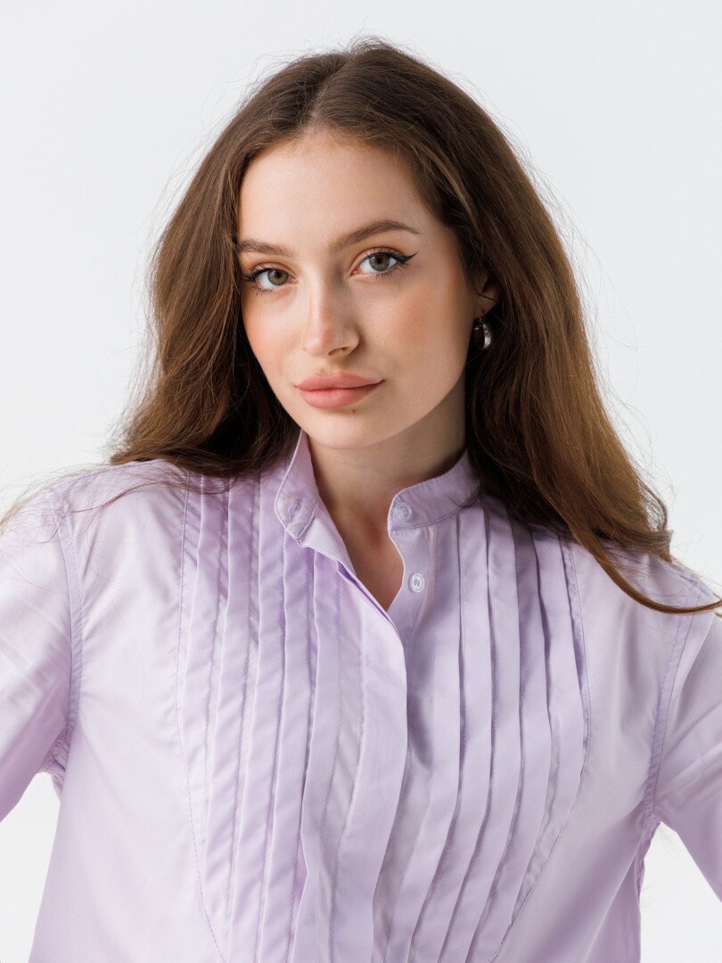 Блуза однотонна жіноча LAWA WTC02366 XS Ліловий shop (2000990574015)  Фото №1
