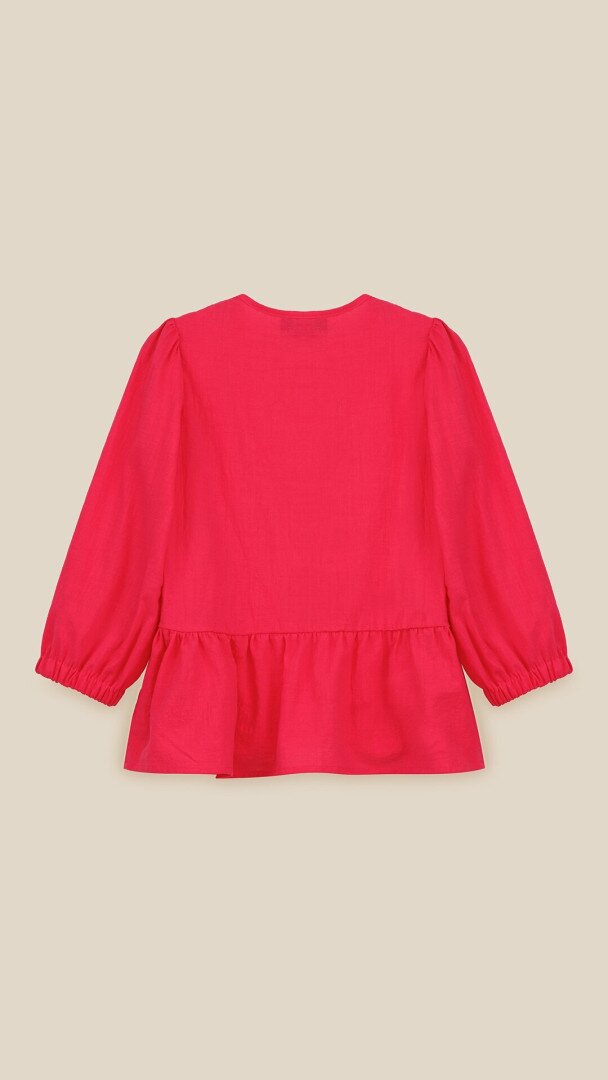 Блуза однотонна жіноча LAWA WTC02428 M Малиновий shop (2000999227394)  Фото №1