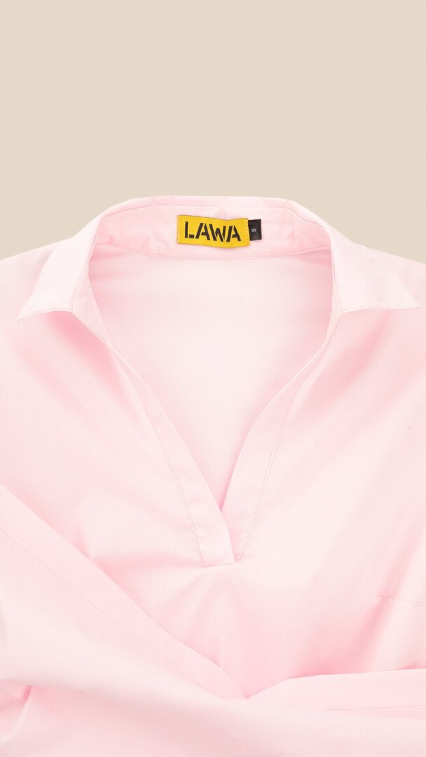 Блуза однотонна жіноча LAWA WTC02465 L Світло-рожевий shop (2000999540639)  Фото №0