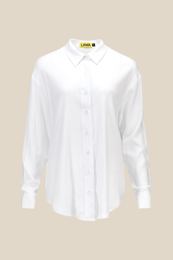 Блуза однотонна жіноча LAWA WBC02408 XL Білий shop (2000990665706)  Фото №4