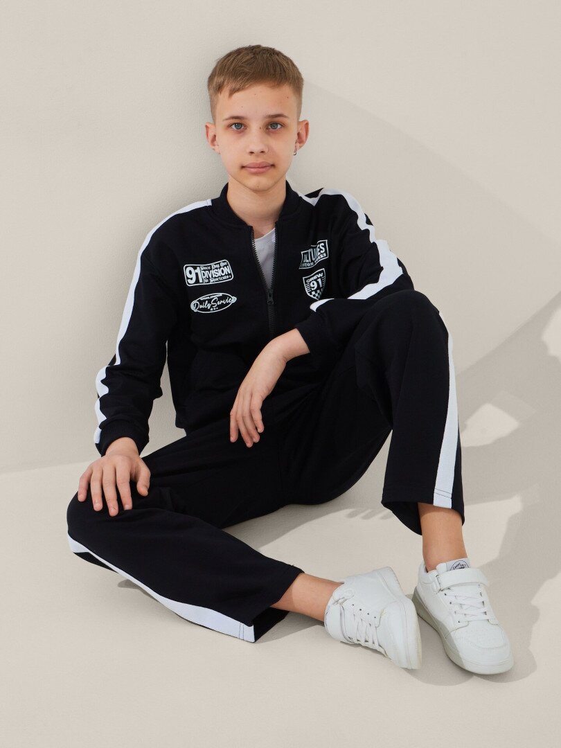 Бомбер для хлопчика LAWA P-BB02337 158 см Темно-синій shop (2000999586316)  Фото №2