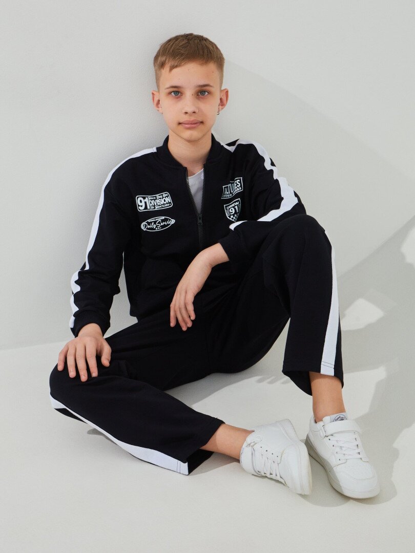Бомбер для хлопчика LAWA P-BB02337 146 см Темно-синій shop (2000999586248)  Фото №2