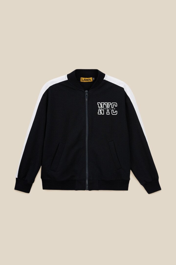 Бомбер з принтом для хлопчика LAWA P-BB02313 128 см Темно-синій shop (2000999153532)