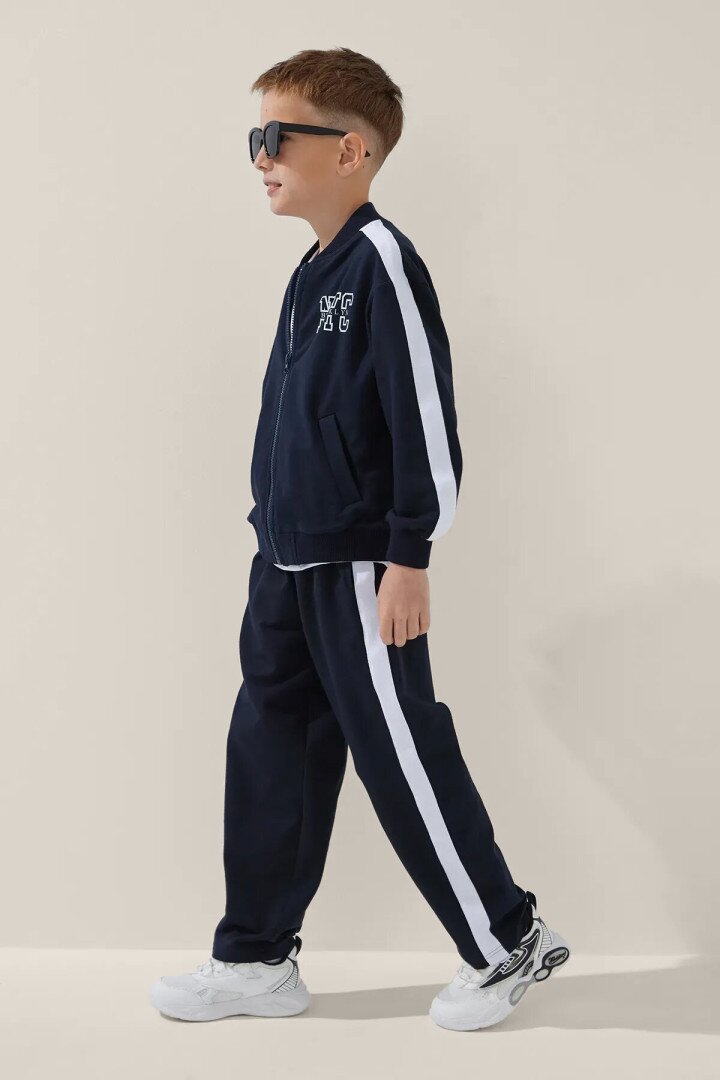 Бомбер з принтом для хлопчика LAWA P-BB02313 122 см Темно-синій shop (2000999153525)  Фото №2