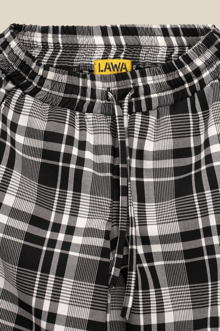 Штани палаццо з візерунком жіночі LAWA WTC02423 XL Чорно-білий shop (2000990778642)  Фото №4