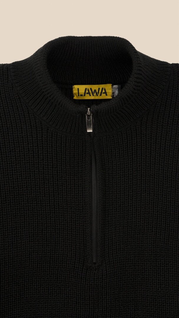 Джемпер однотонний чоловічий LAWA MBC02388 XL Чорний shop (2888000018717)  Фото №0