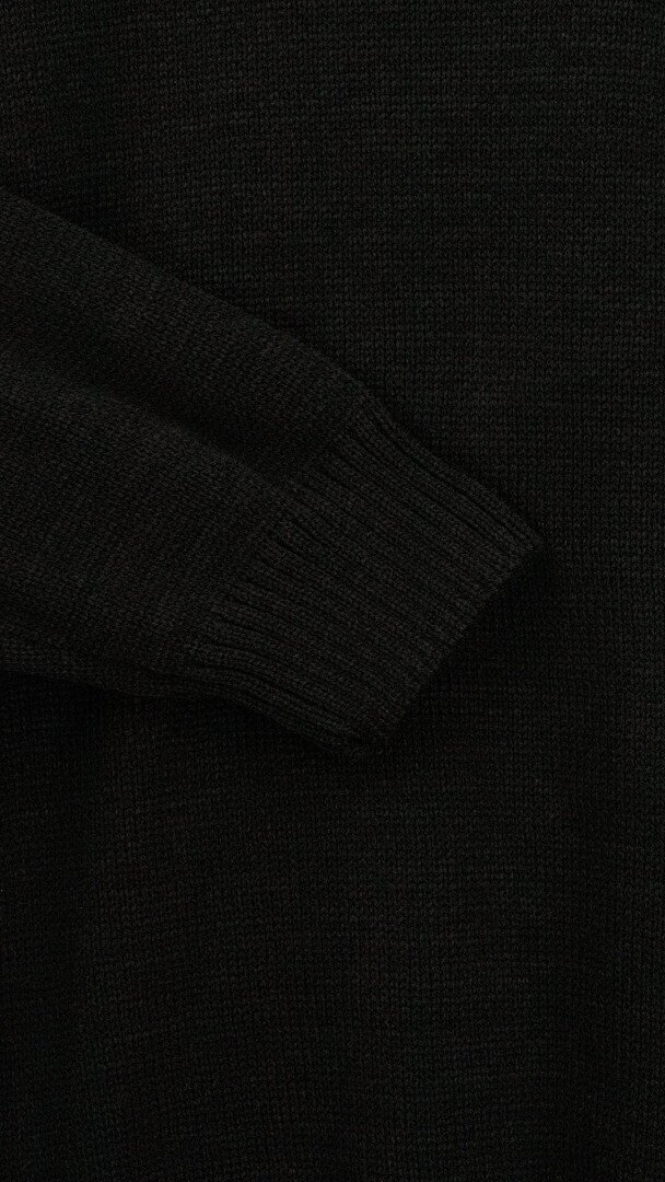 Джемпер однотонний чоловічий LAWA MBC02389 XL Чорний shop (2888000018755)  Фото №1