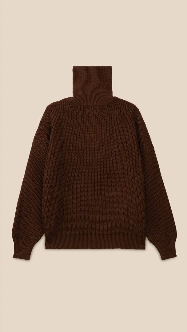 Джемпер однотонний жіночий LAWA WTC02455 S Шоколадний shop (2888000019677)  Фото №2