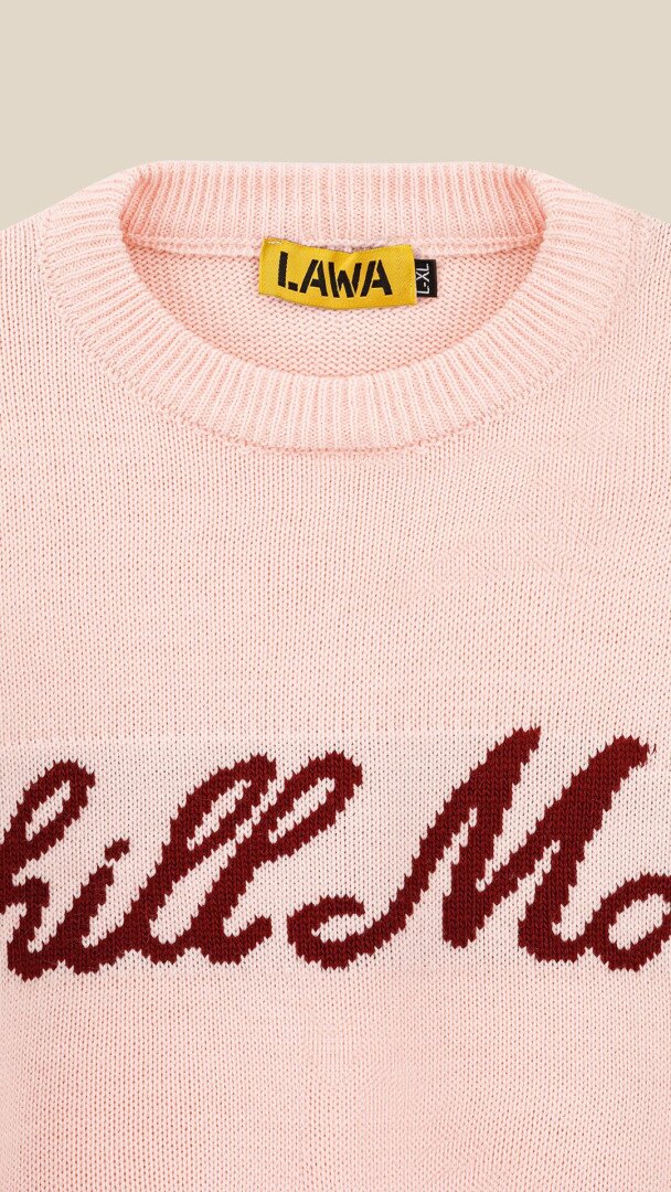 Джемпер з принтом жіночий LAWA WBC08630 S/M Світло-рожевий shop (2888000019059)  Фото №0