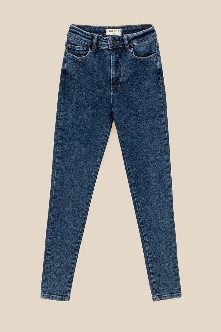 Джинси Slim Fit жіночі LAWA WBC02413 34 Синій shop (2000990750853)  Фото №3