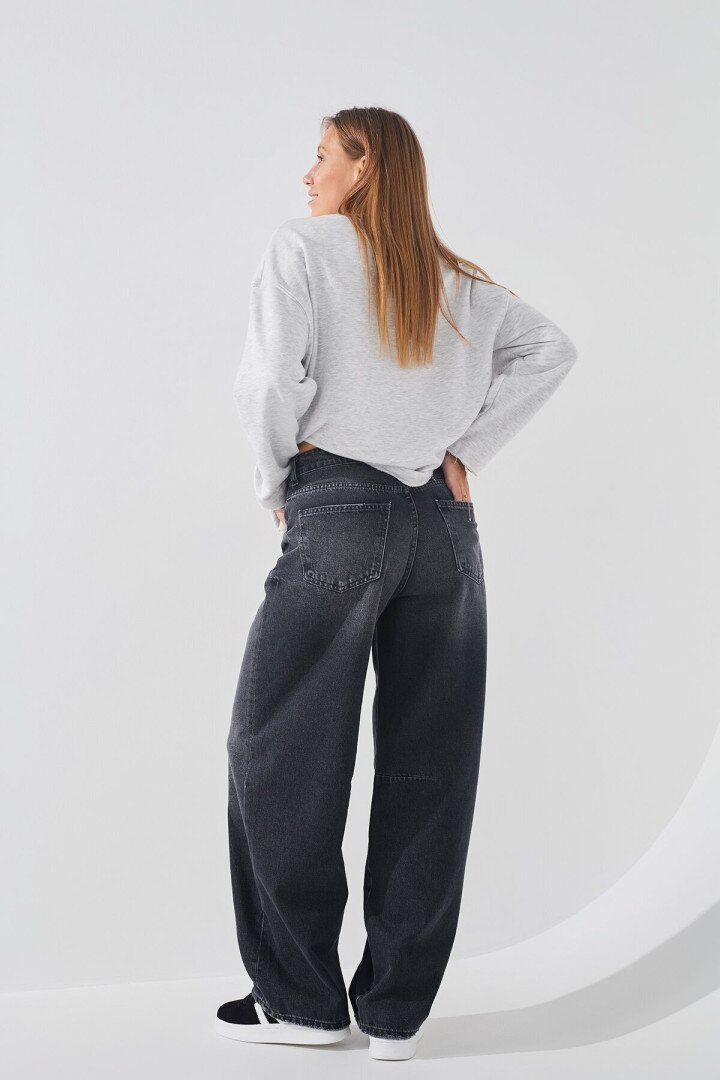 Джинси Baggy жіночі LAWA WTC02395 36 Графітовий shop (2000990765604)  Фото №2