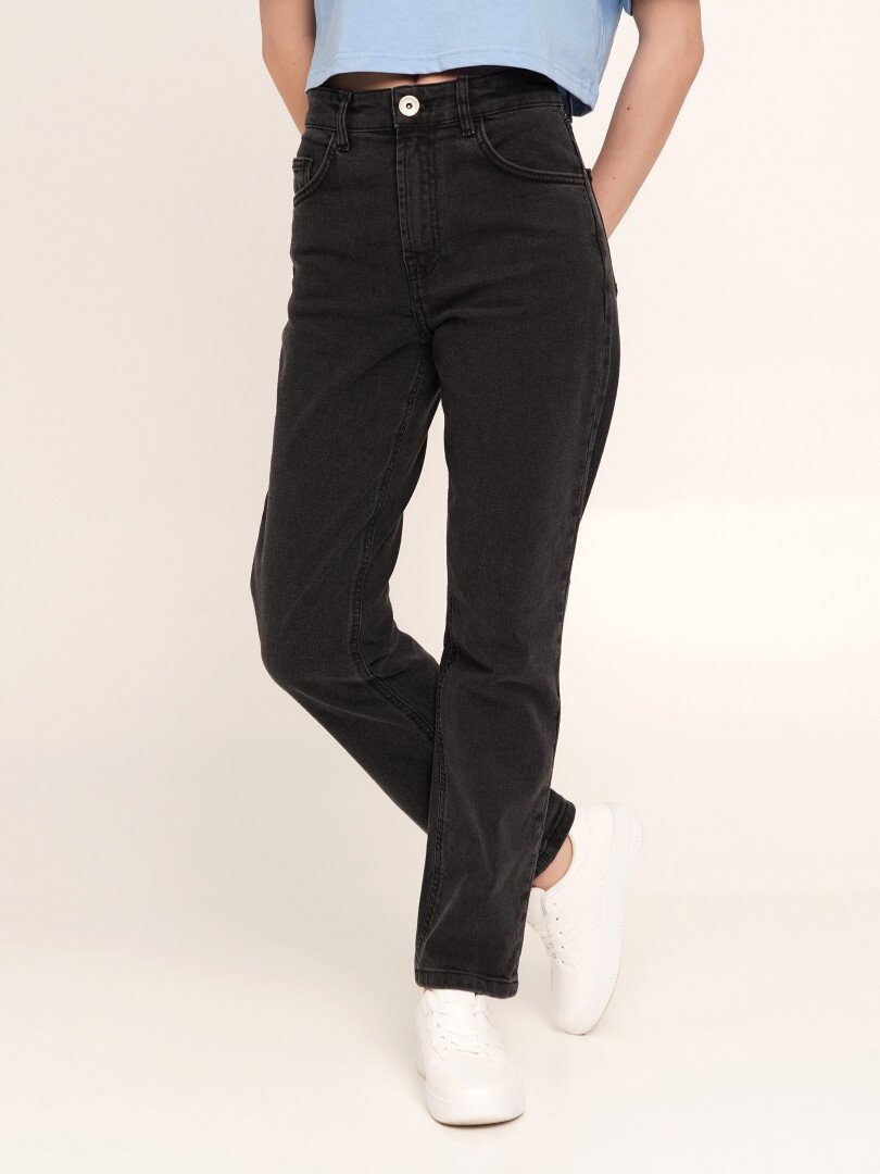 Джинси Regular fit жіночі LAWA WBC02367 34 Графітовий shop (2000990481351)  Фото №1