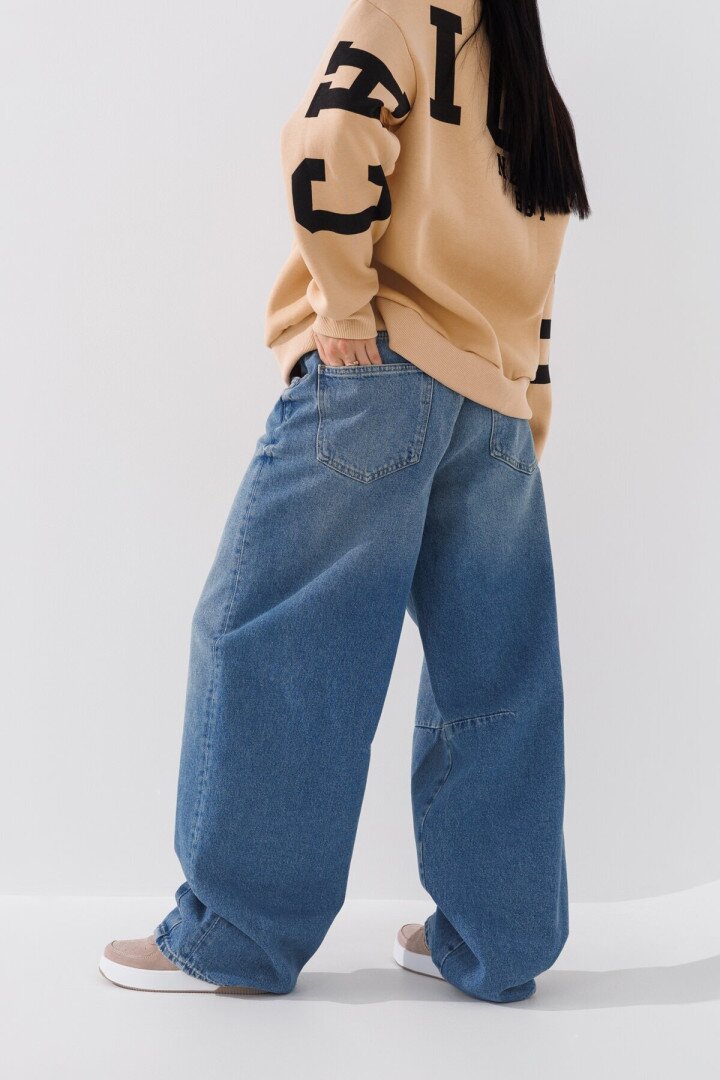 Джинси Baggy жіночі  LAWA WTC02395 36 Синій shop (2000990744630)  Фото №2