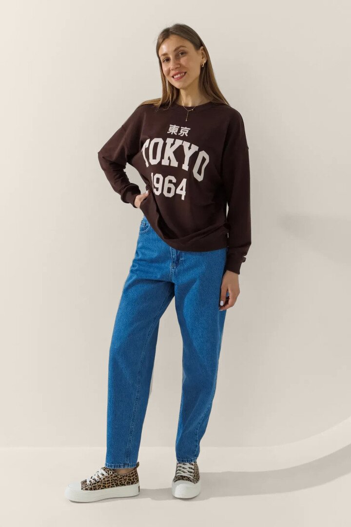 Джинси Mom Fit жіночі LAWA WBC02449 34 Блакитний shop (2000991030237)  Фото №0