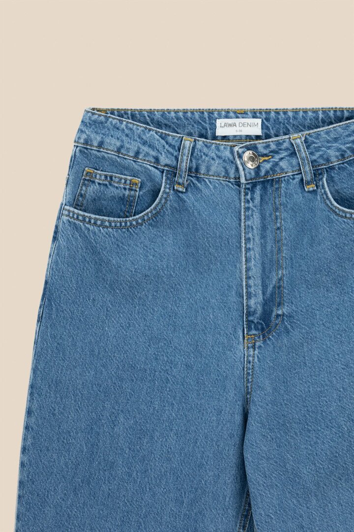 Джинси Mom Fit жіночі LAWA WBC02449 34 Блакитний shop (2000991030237)  Фото №0