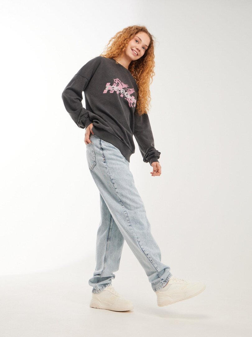 Джинси MOM жіночі  LAWA WBC02449 34 Блакитний shop (2000999617690)  Фото №1
