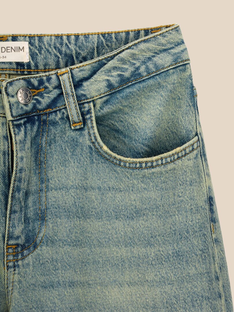 Джинси прямі однотонні жіночі LAWA WTC02507 36 Синій shop (2000999647048)  Фото №0