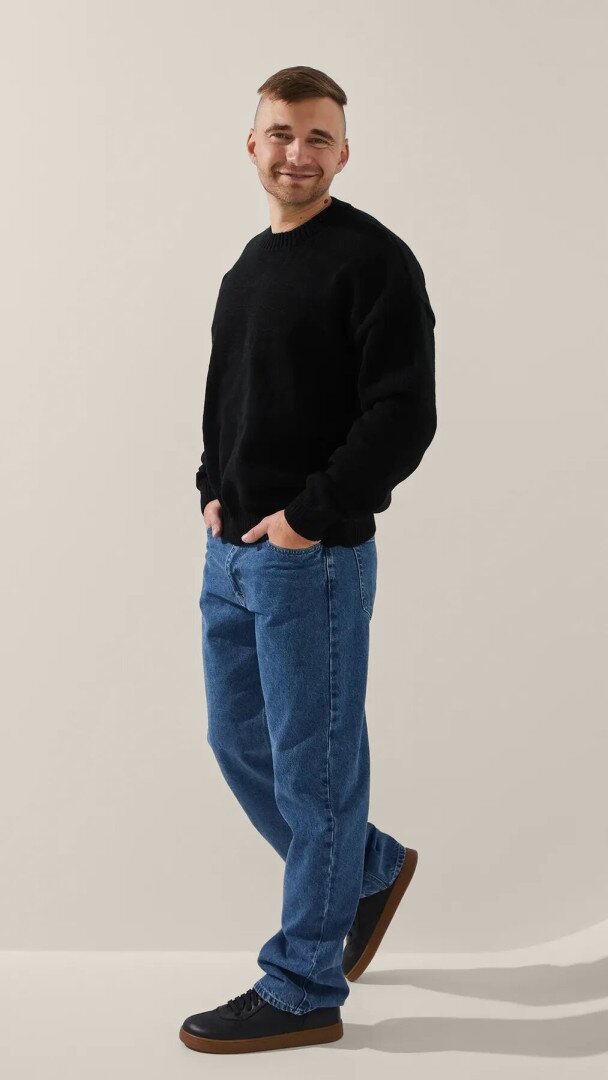 Джинси Regular fit чоловічі LAWA MBC02363 34 Темно-синій shop (2888000023339)  Фото №1