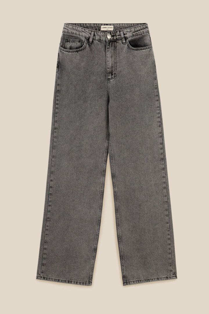 Джинси Regular fit жіночі LAWA WBC02454 42 Графітовий shop (2000999137631)