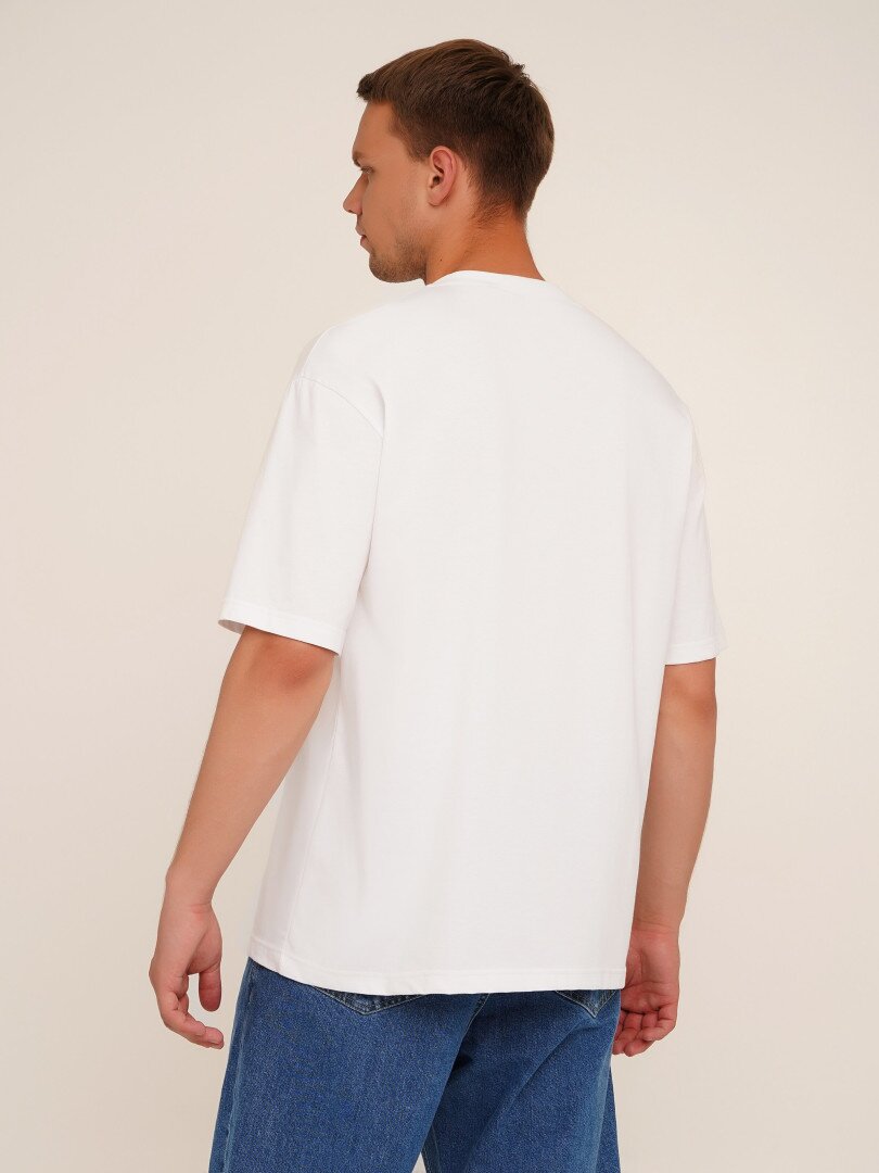 Футболка однотонна чоловіча LAWA CTM MBC02301 M Білий shop (2000989912903)  Фото №0
