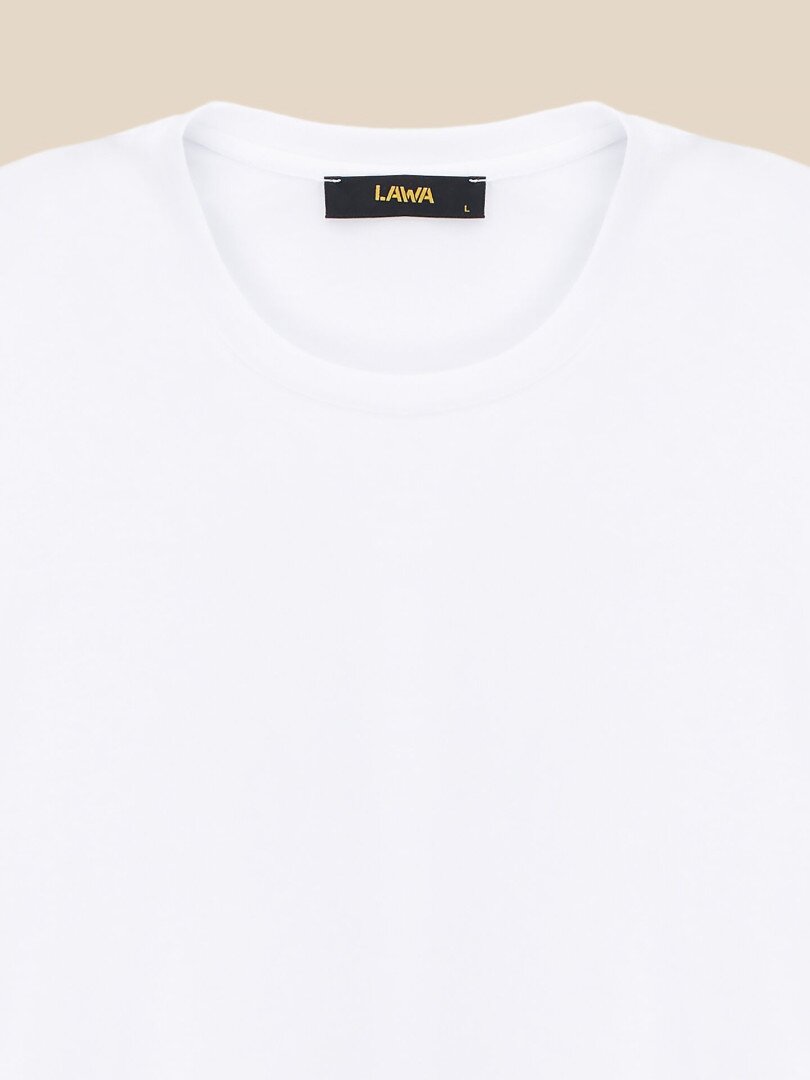 Футболка однотонна чоловіча LAWA MBC02463 S Білий shop (2000999641879)  Фото №0