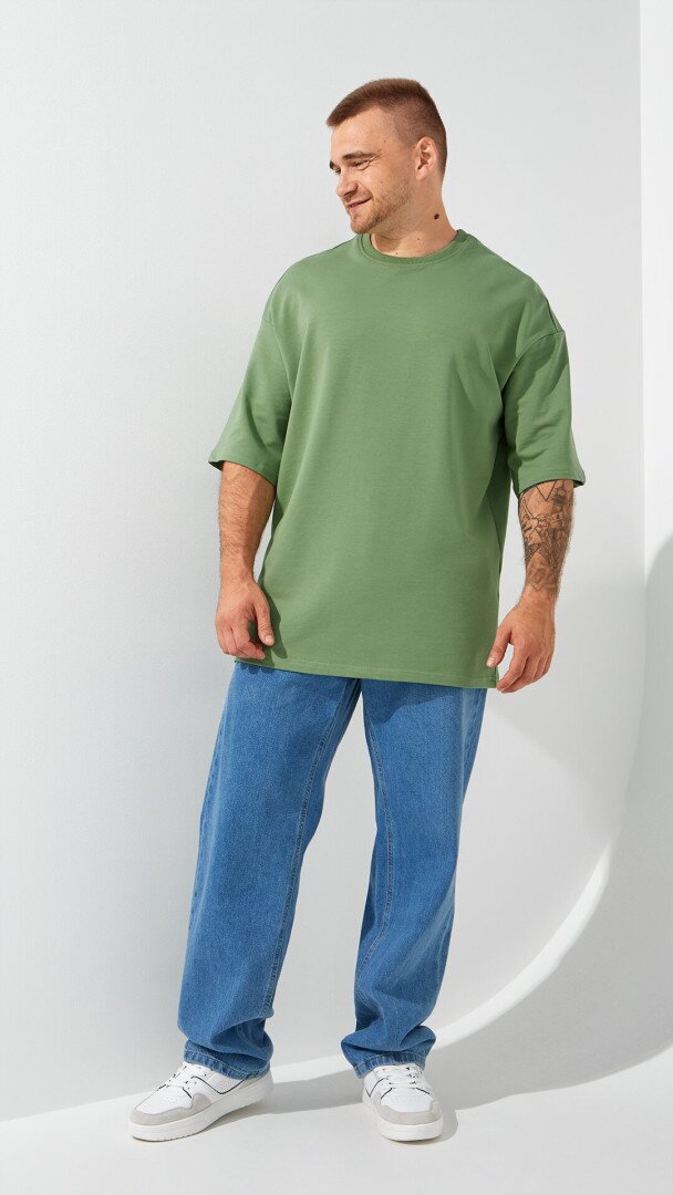 Футболка однотонна чоловіча LAWA MTC02301 3XL Зелений shop (2000999215988)  Фото №0
